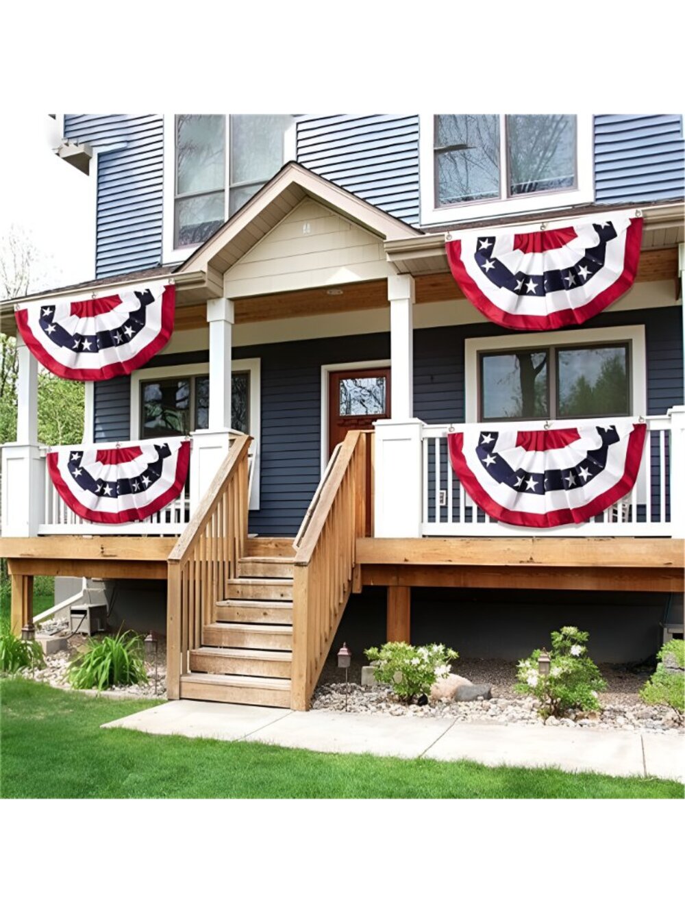 1.5X3 Ft Patriotic 4th of July Decoration Bunting Flag Red White Blue US Banner - Picture 6 of 7
